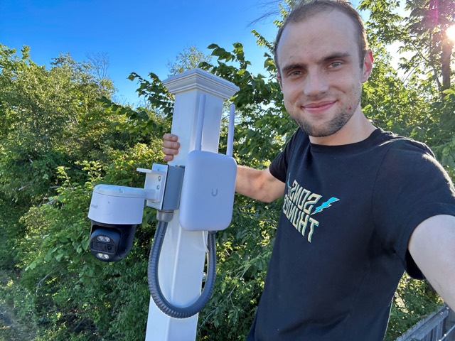 Pole camera install complete