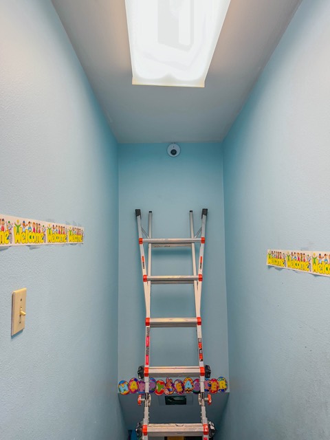 Camera and wall rack in the office