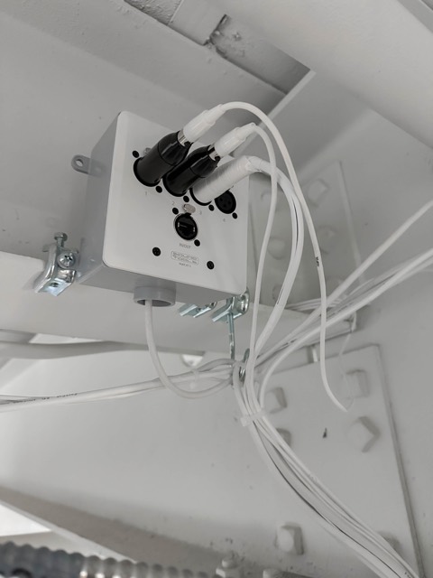 Ceiling junction with conduit
