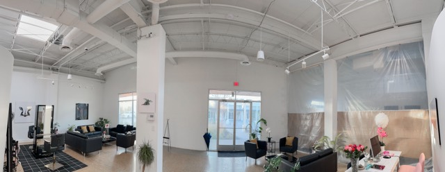 Studio lounge area with seating