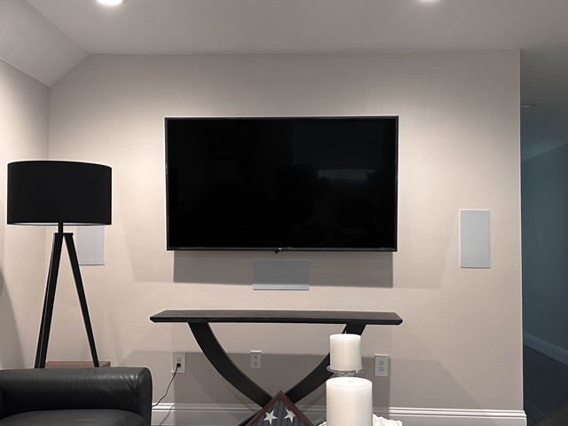 Family room TV and speakers
