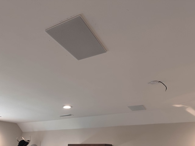 In-ceiling speaker in the family room