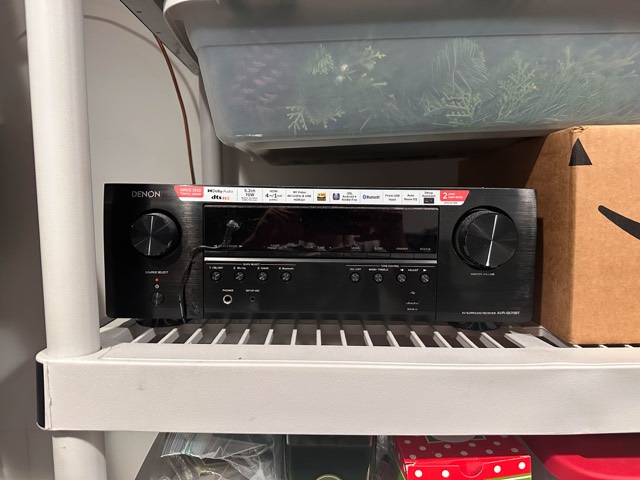 Receiver tucked out of sight