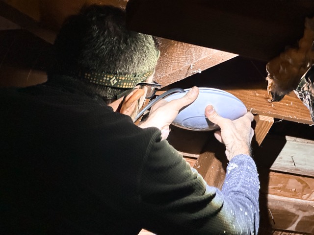 Installing an access point in the attic