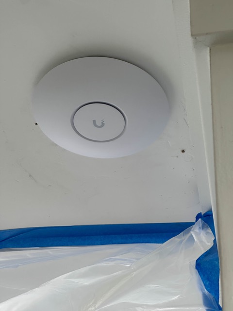 Access point on a finished ceiling