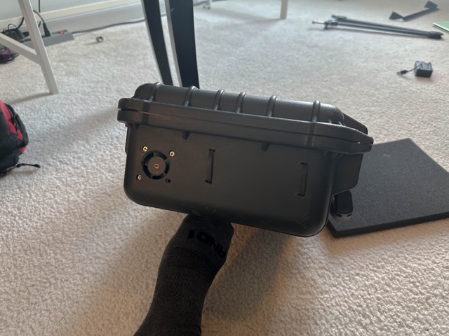 Network unit closed and ready to travel