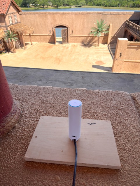 Small access point on a mounting board