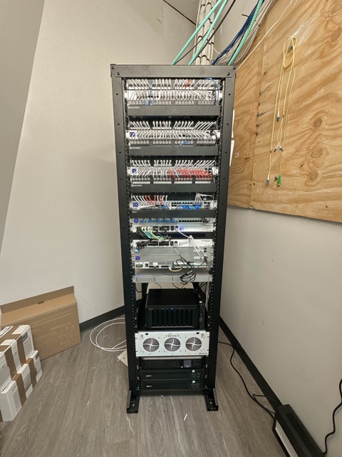 Campus rack build in progress