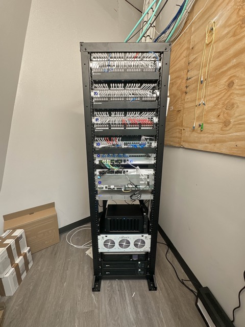 Rack with fresh patching