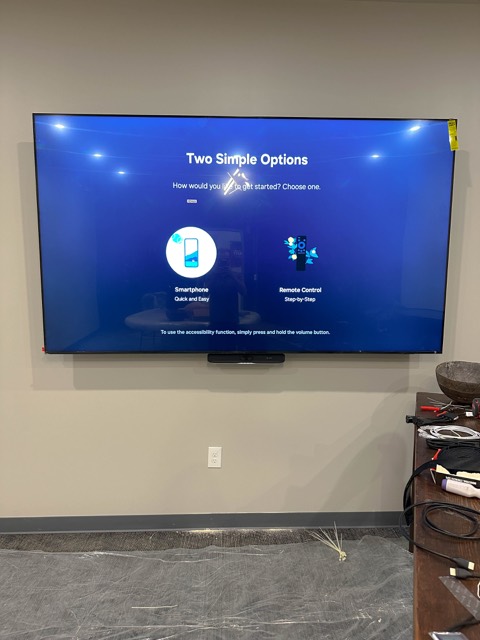Finished display in the studio meeting room