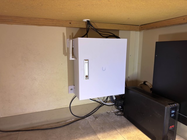 Under-desk enclosure with power