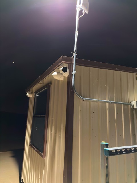 Trailer camera and light at night