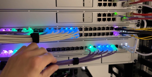 Patching the core switch