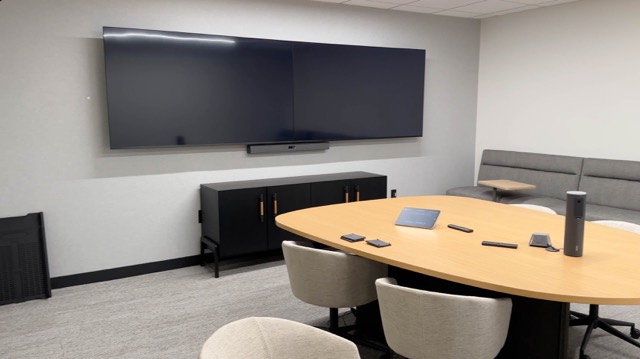 Boardroom display and credenza